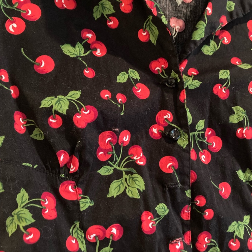 Pinup Couture Black Cherry Ridley Top - Picture 4 of 6
